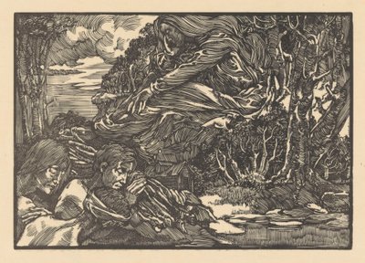 Erscheinung im Wald von Johannes Josephus Aarts