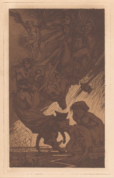 Schwebende Menschen, Fantasiewesen und Katzen von Johannes Josephus Aarts
