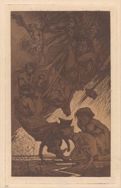Schwebende Menschen, Fantasiewesen und Katzen von Johannes Josephus Aarts