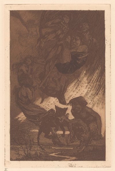 Schwebende Menschen, Fantasiewesen und Katzen von Johannes Josephus Aarts