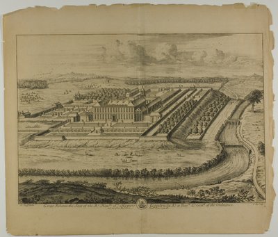 Great Ribston, Tafel 61 aus Britannia Illustrata von Johannes Kip