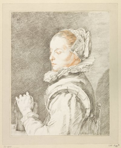 Porträt einer jungen Frau von Johannes Kornlein