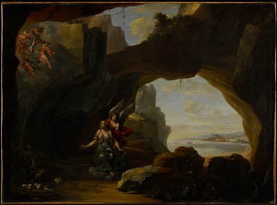 Die Magdalena in einer Höhle, ca. 1650 von Johannes Lingelbach