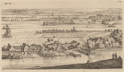 Dorf am Kanal von Johannes Ruisscher
