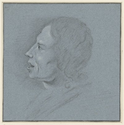 Selbstporträt des Zeichners Johannes Ziesenis von Johannes Ziesenis