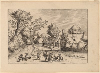Dorfstraße von Johannes van Doetechum, the Elder and Lucas