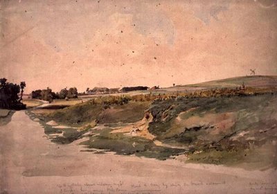 Das Schlachtfeld von Crecy, 26. August 1346 von John Absolon