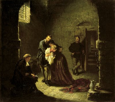 Gefängnisszene, 1854 von John Adams Elder