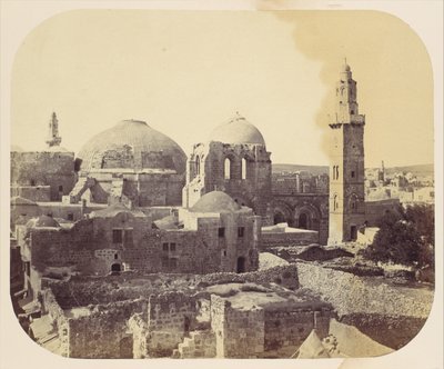 Kuppel des Heiligen Grabes, Jerusalem, 1860er Jahre von John Anthony