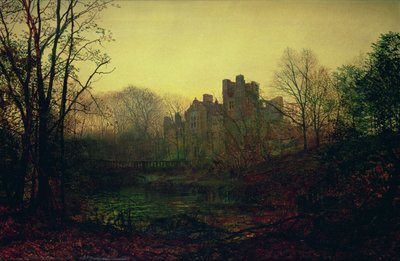 Ein Oktoberabendrot, 1871 von John Atkinson Grimshaw