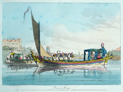 Vergnügungsbarken, 1803 von John Augustus Atkinson