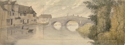 Hythe Bridge, Oxford, 1789 von John Baptist Malchair