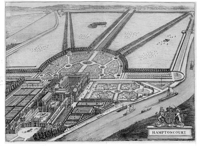 Hampton Court Palace, ca. 1714-16 von John Bowles