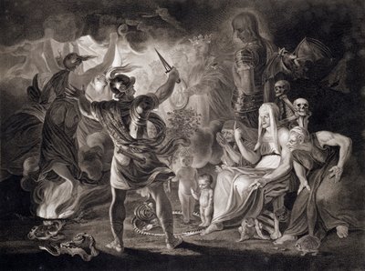 Macbeth, die drei Hexen und Hekate, 1805 von John Boydell