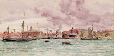 Hafen von Portsmouth, 1884 von John Brett