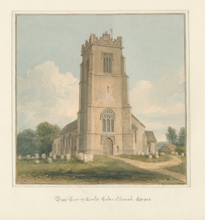 Essex - Earls Colne Kirche, 1824 von John Buckler