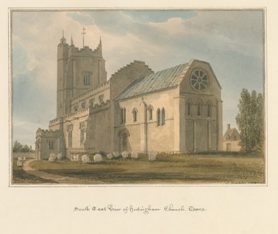 Hedingham Church, Essex von John Buckler