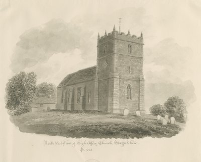 High Offley Kirche von John Buckler