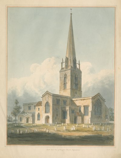 Oxfordshire - Bampton Kirche, 1802 von John Buckler