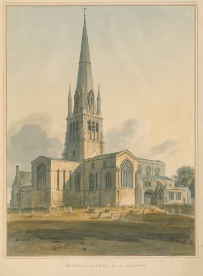 Oxfordshire - Witney Kirche, 1802 von John Buckler