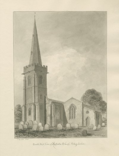 Rolleston Kirche von John Buckler