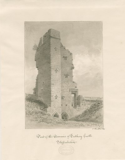 Tutbury Castle von John Buckler