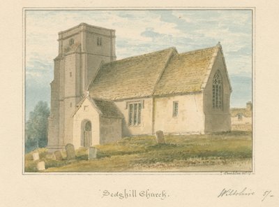 Wiltshire - Sedgehill Kirche, 1817 von John Buckler