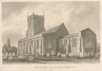 Yoxall Kirche von John Buckler