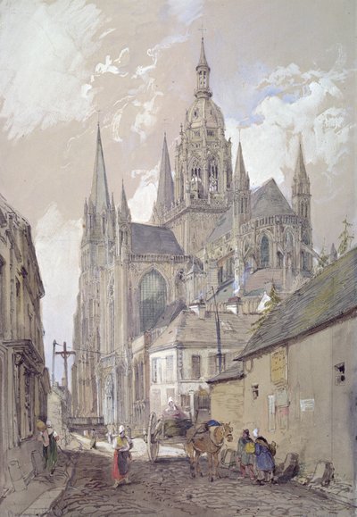 Kathedrale von Bayeux, Ansicht von Südosten von John Burgess