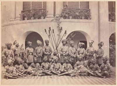 Indische Unteroffiziere der Guides-Kavallerie, 1879 von John Burke