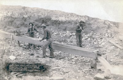 Goldseifenbergbau, Rockerville von John C. H. Grabill