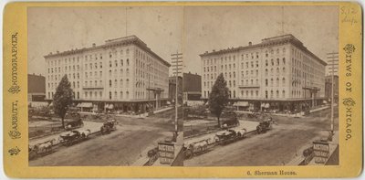 Sherman House, um 1865 von John Carbutt