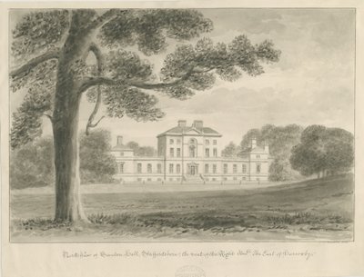 Sandon Hall von John Chessell Buckler