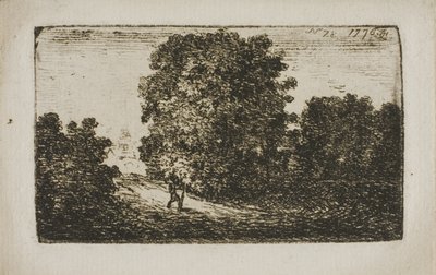 Bäume entlang einer Straße von John Clerk of Eldin