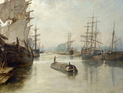 Gloucester Docks, vor 1922 von John Collier