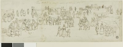 Niederländischer Markt oder Jahrmarkt von John Coney