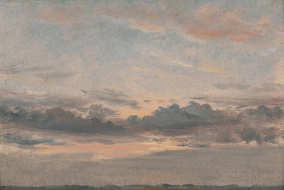 Eine Wolkenstudie, Sonnenuntergang, ca. 1821 von John Constable
