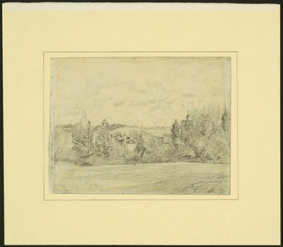 Binfield Pfarrhaus und Kirche, Berkshire von John Constable