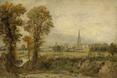 Entfernter Blick auf die Kathedrale von Salisbury, 1821 von John Constable