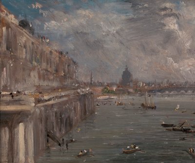 Somerset House Terrasse von der Waterloo Bridge von John Constable