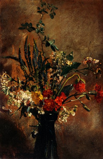 Studie von Blumen in einem Hyazinthen-Glas von John Constable