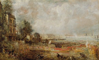 Die Eröffnung der Waterloo-Brücke, ca. 1829-31 von John Constable