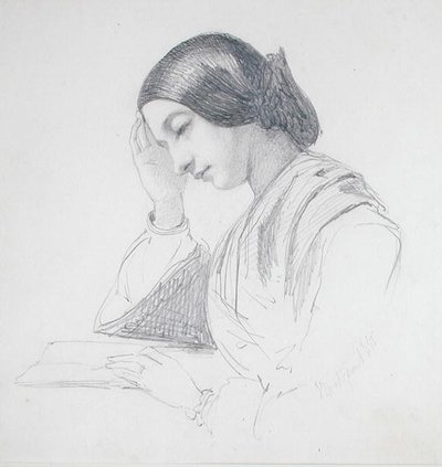 Kopf eines Mädchens von John Evan Hodgson