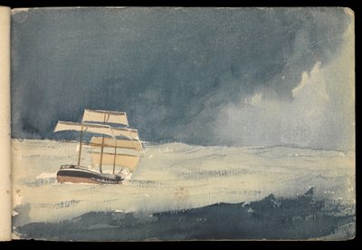 Meereslandschaft, Skizzenbuch von John Everett