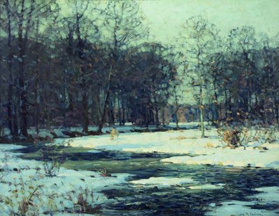 Winterflusslandschaft von John Fabian Carlson