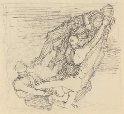 Figur, die durch die Luft transportiert wird von John Flaxman