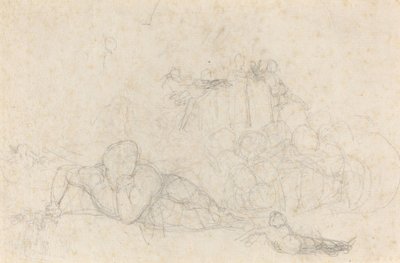 Blatt mit Studien von John Flaxman