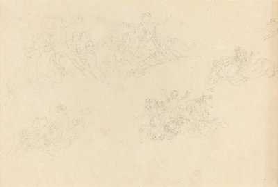 Blatt mit Studien von John Flaxman