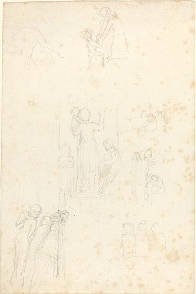 Blatt mit Studien von John Flaxman