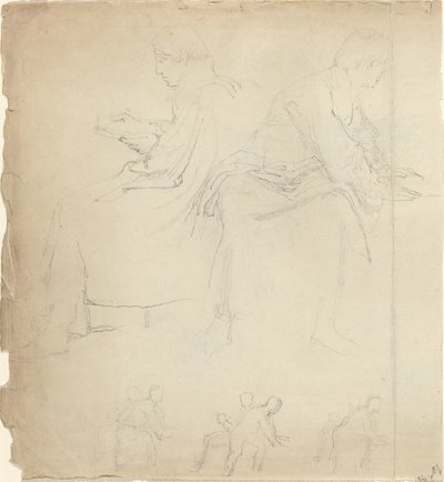 Blatt mit Studien [recto und verso] von John Flaxman